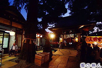 野沢稲荷神社の秋祭りの様子を写した写真