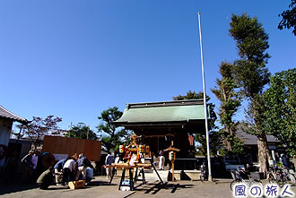 鎌田天神社の秋祭りの写真