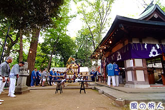 三宿神社の秋祭りの写真