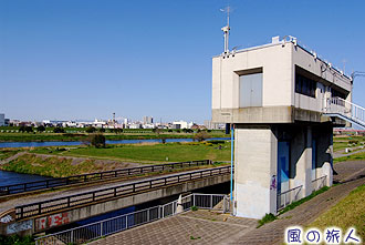 丸子川と六郷用水跡の写真
