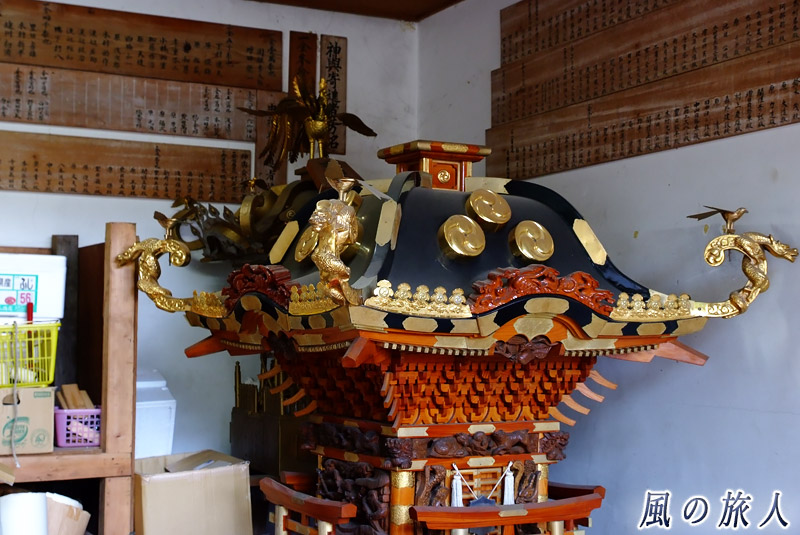 野毛六所神社　水神祭の神輿の写真