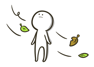 自己嫌悪のイメージ（＊イラスト：ちゃむまっぴーさん）