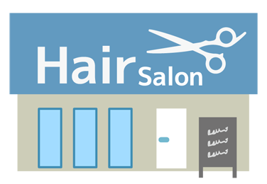 散髪屋のイメージ（＊イラスト：kotoneさん）