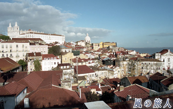 ポルトガル　リスボンの町並みの写真