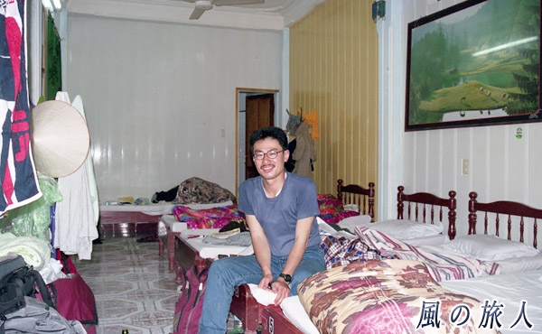 ベトナム　フエの安宿　ドミトリー部屋の写真