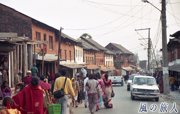 ネパール　ポカラのオールドバザールの写真