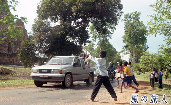 カンボジア　水掛祭りの写真