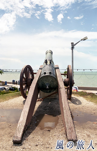 マレーシア　ペナン島　コーンウォリス要塞の大砲の写真