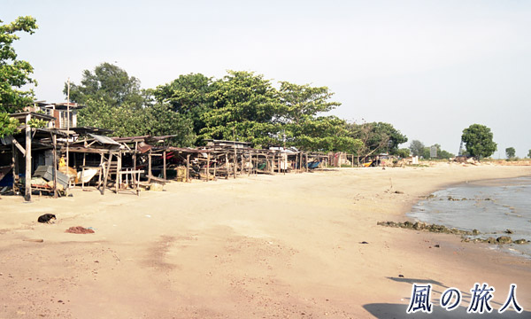マラッカの海岸とわんこの写真