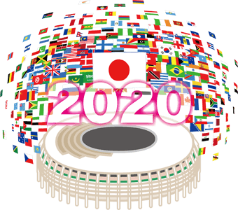 東京オリンピックのイメージ（＊イラスト：K-factoryさん）