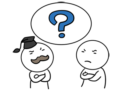 考えるイメージ（＊イラスト：poosanさん）