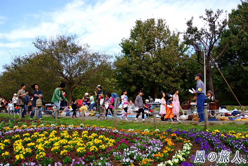 芦花公園花の丘フェスタ　ハロウィンのパレードの写真