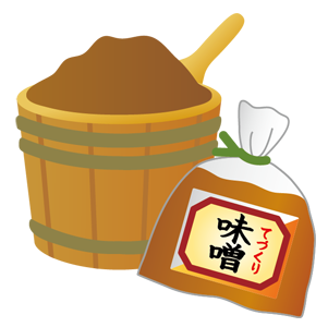 お土産の味噌のイメージ（＊イラスト：ACworksさん）