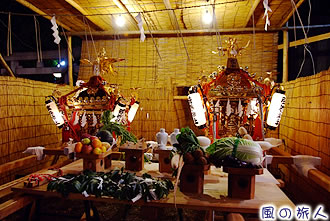 弦巻神社の秋祭りの写真