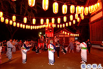 代田八幡神社、盆踊り大会の写真