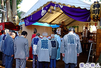 祖師谷神明社の秋祭りの写真