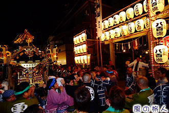 砧三峯神社の神輿渡御の写真