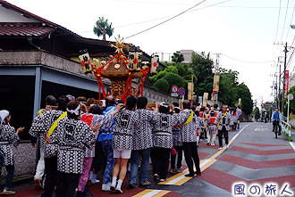 横根稲荷神社の神輿渡御の写真
