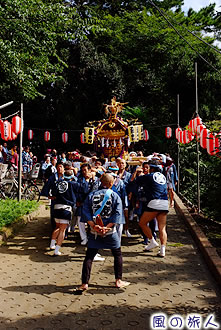 大蔵氷川神社の神輿渡御の写真
