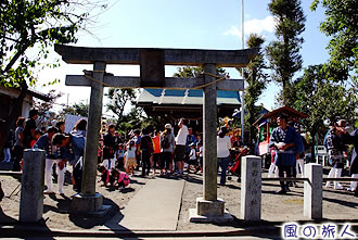 鎌田天神社の秋祭りの写真