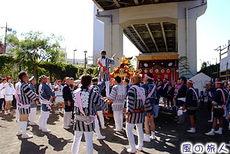 瀬田玉川神社の玉川神輿渡御の写真