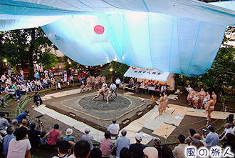 世田谷八幡神社の奉納相撲