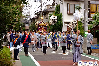 船橋神明神社の秋祭りの写真
