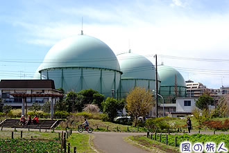 東京ガスのガスタンク