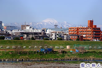 二子玉川公園付近からの眺める富士山