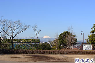 喜多見ふれあい広場からの眺める富士山