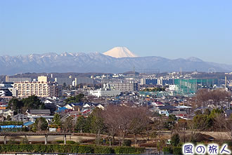 成城四丁目からの眺める富士山