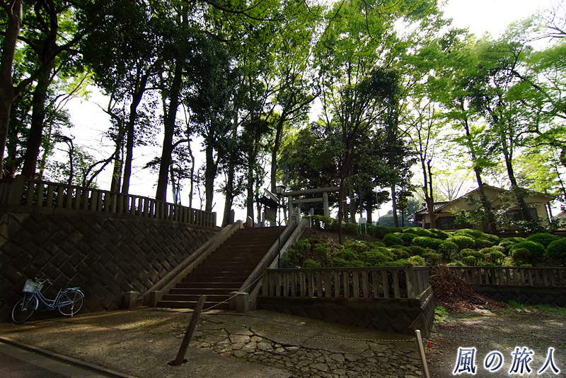 滝坂道から見た神明神社