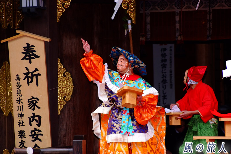 喜多見氷川神社の節分祭　大黒舞と恵比寿舞