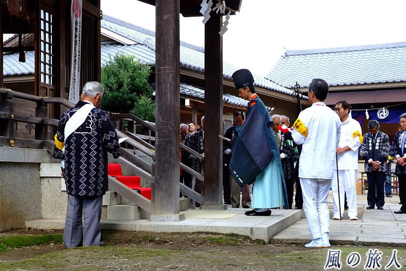 宇奈根氷川神社の秋祭り　例大祭神事