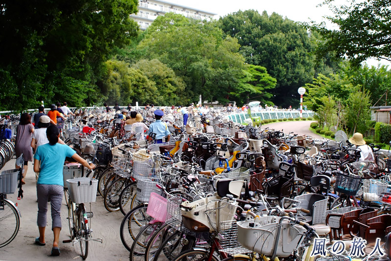世田谷ふるさと区民まつり　自転車置き場の写真