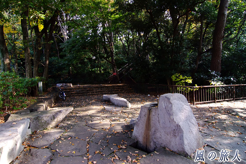 上野毛自然公園　稲荷坂下の入口付近の写真