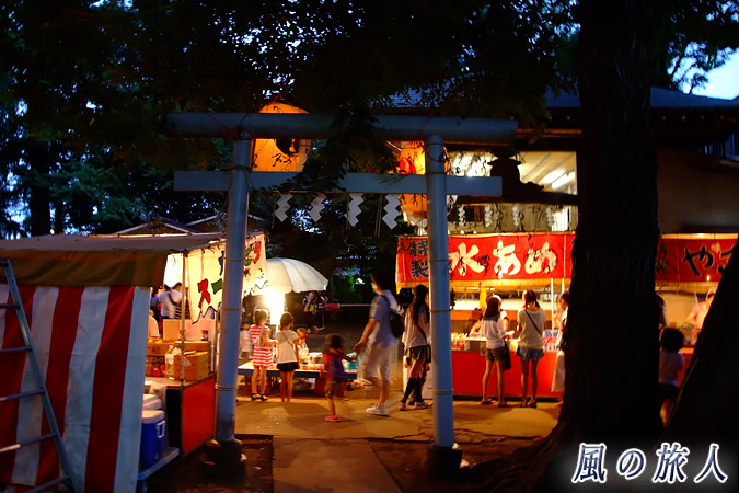 駒繋神社秋祭りの様子を写した写真