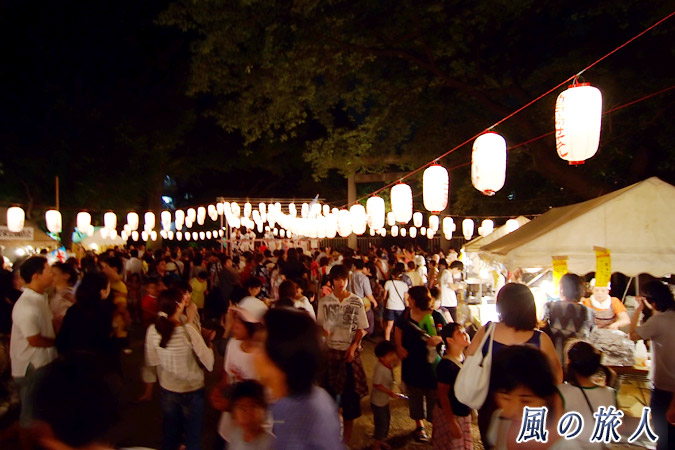ホタル祭りとサギ草市　盆踊りの様子　2008年の写真