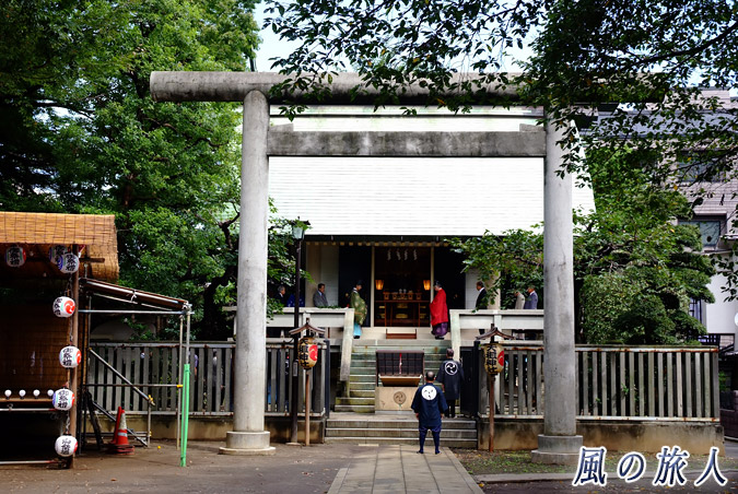 上町天祖神社の秋祭り　例大祭の様子の写真