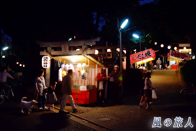 弦巻神社の秋祭り　屋台の写真