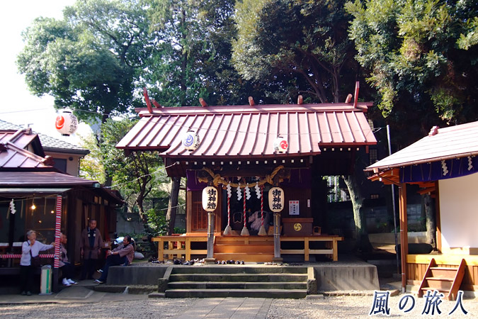 弦巻神社の秋祭り　例大祭の神事の写真