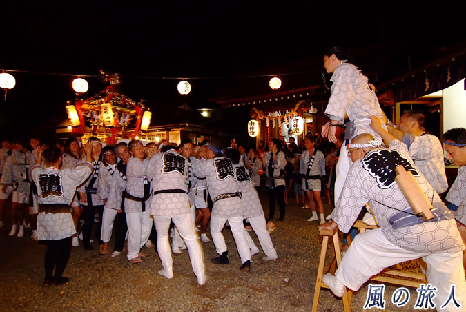 弦巻神社の神輿渡御　納めの写真