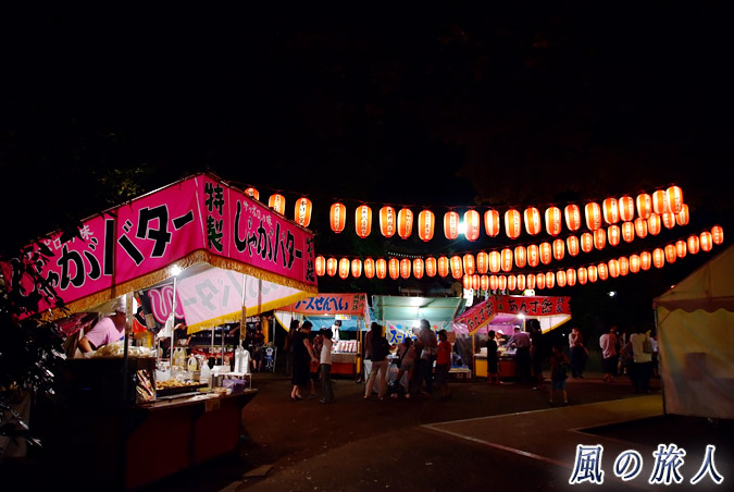 経堂天祖神社の秋祭り　夜の境内　2012年の写真