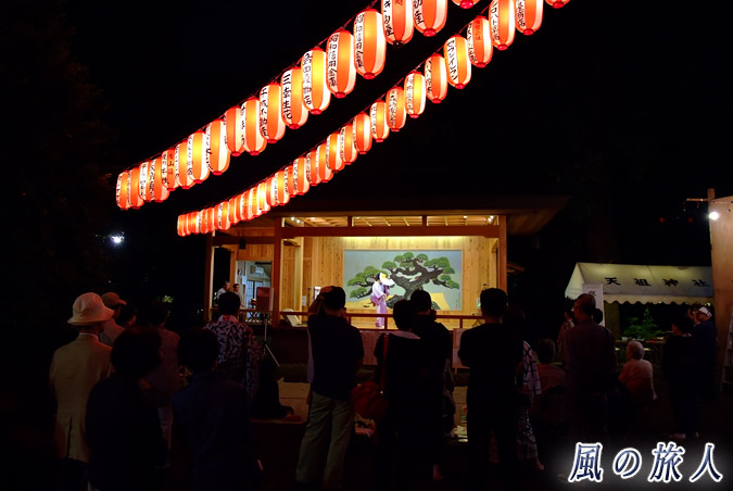 経堂天祖神社の秋祭り　奉納演芸の様子の写真
