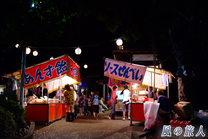弦巻神社の秋祭り　屋台の写真