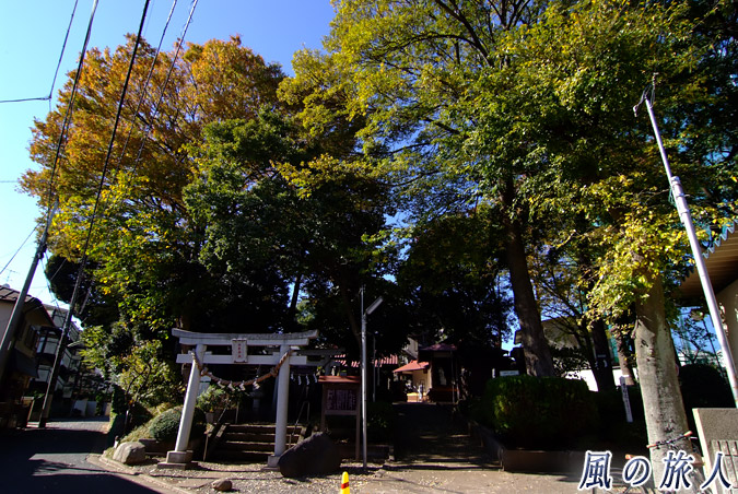 弦巻神社　神社のある敷地の写真