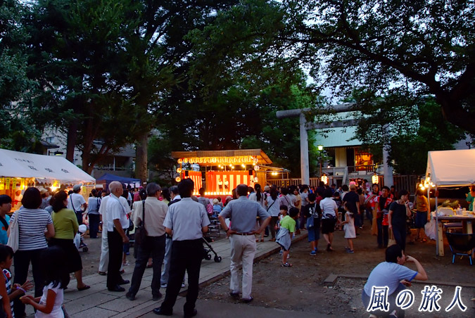上町天祖神社の秋祭り　境内の様子　2013年の写真