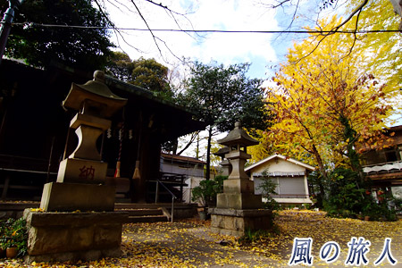 大原稲荷神社の紅葉の写真
