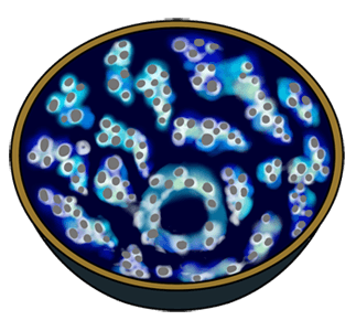 曜変天目茶碗のイメージ（＊イラスト：円相さん）