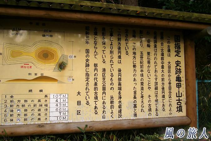 亀甲山古墳（多摩川台公園・田園調布）の写真